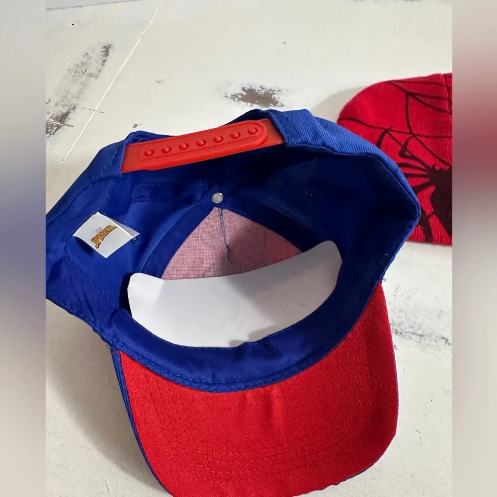 Marvel Spiderman Superhero Kids New ball Cap and Beanie - Red and Blue - Picture 3 of 6